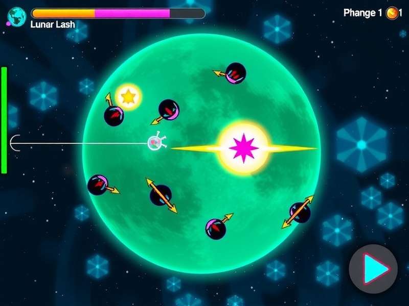 Lunar Lash Galactic Gambit Gameplay Screenshot